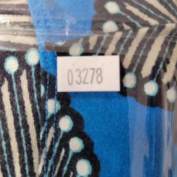 Patagonia Common Threads Mini Skirt Womens Small Blue Palm Leaf Stretches - Picture 7 of 7